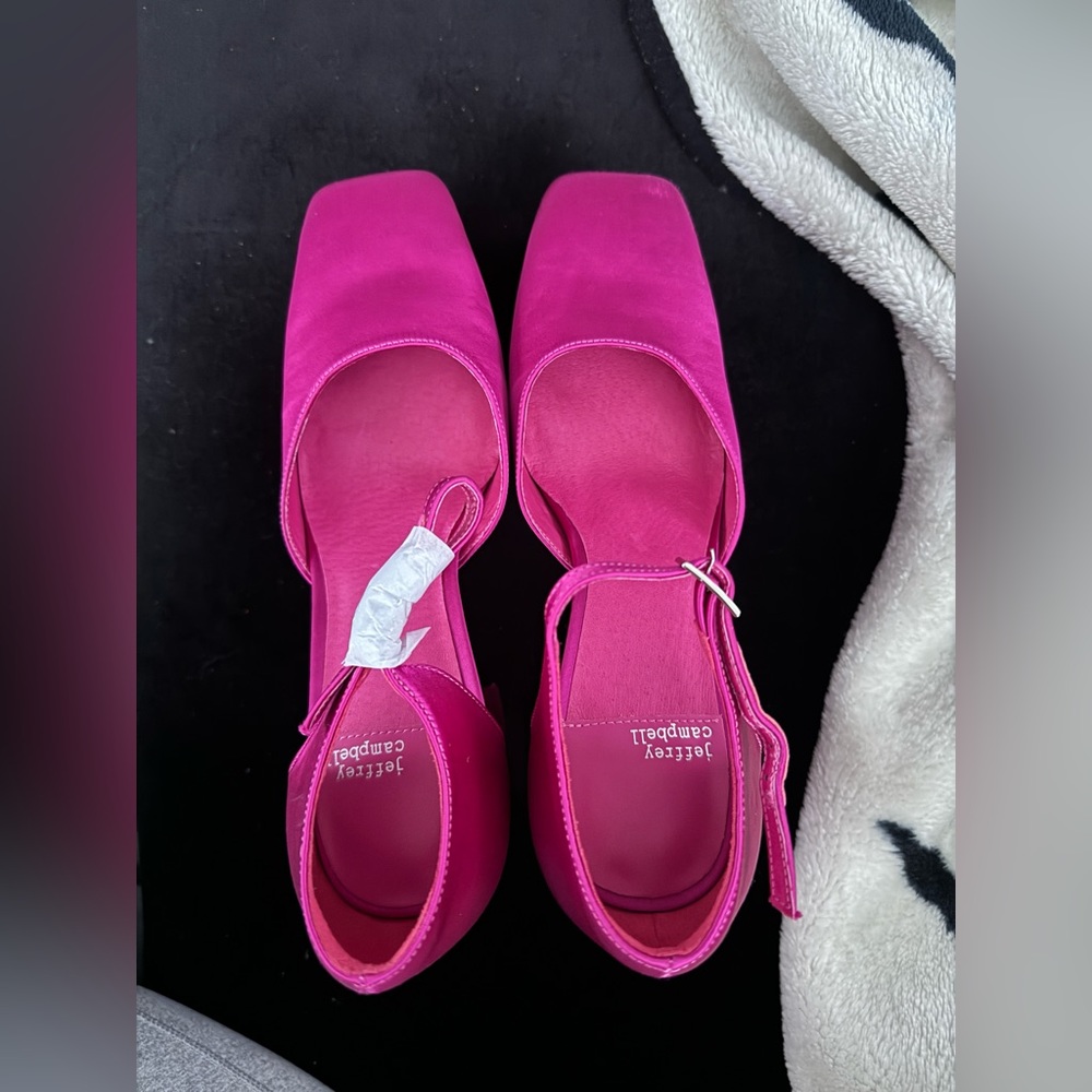 NEW Jeffrey Campbell Ovr N Out Fuschia - Picture 5 of 10